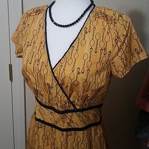Retro Yellow Spoon Dress from Ness